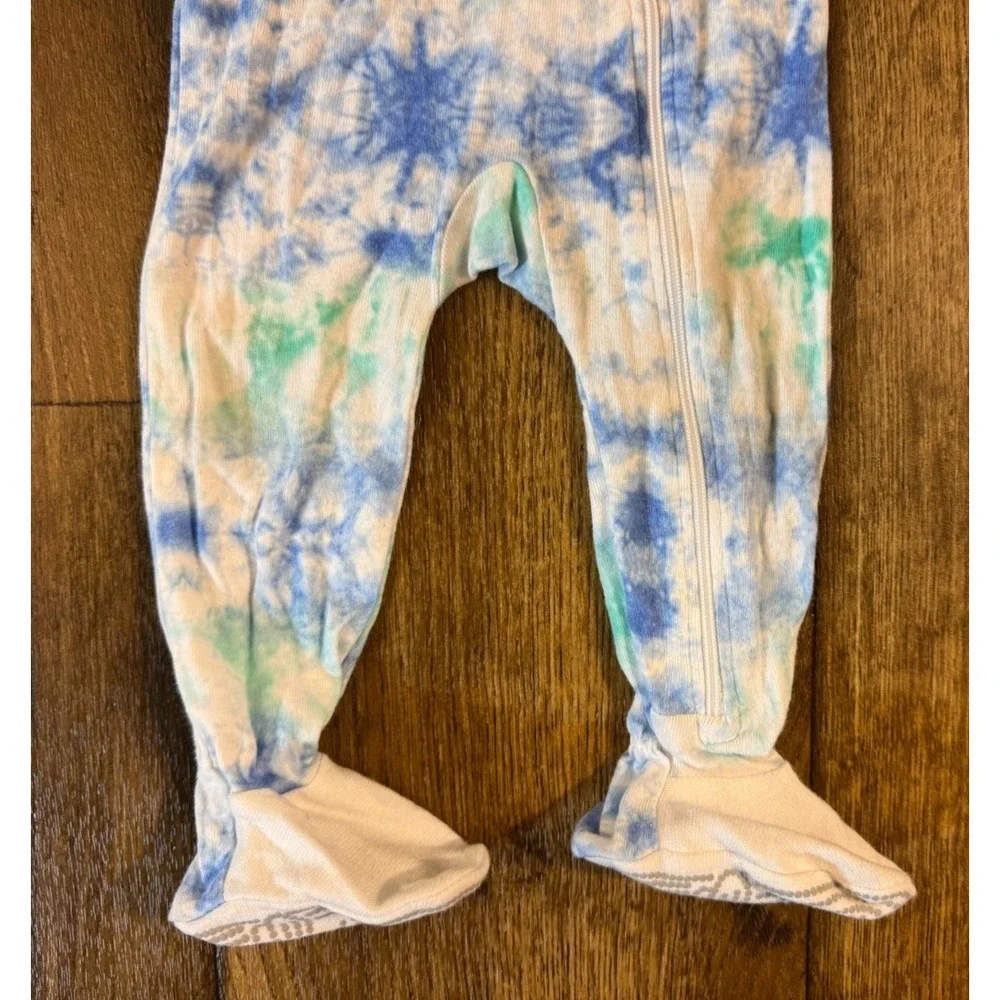 Burts Bees Organic One Piece Pajamas Baby Boy 3/6 Months Footies Sleeper Clothes